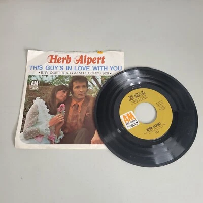 Herb Alpert This Guys In Love With You 7" 45 RPM Vinyl A&M Records Jazz Pop - Image 1 of 4