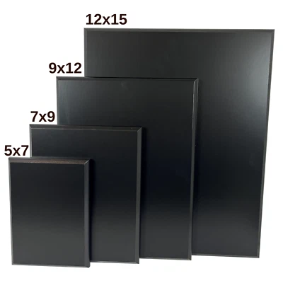 黑色饰面空白斑块,DIY 工艺黑色标志空白,多种尺寸 — 第 1/4 张图片