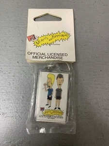 Beavis and Butthead Vintage 1993 Llavero Nuevo/Sellado MTV (2 Caras) - Imagen 1 de 6