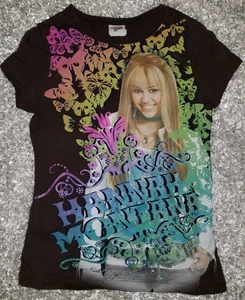 Vintage Hannah Montana Disney Channel Rare Designed Butterflies Shirt Size XL - Picture 1 of 6