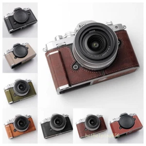 Handmad Half Case for Nikon ZFC Genuine Leather Camera Insert Cover Kontice New  - Picture 1 of 36