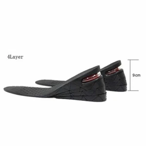 4 capas ajustables 9 cm de altura cojín de aire plantillas de zapatos cojín - Imagen 1 de 1