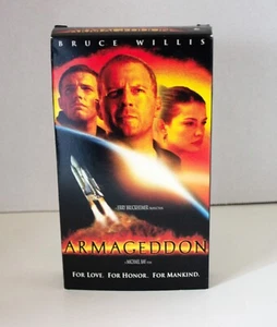 Armageddon Bruce Willis Ben Affleck Liv Tyler VHS 1997 Touchstone PG-13 - Picture 1 of 5