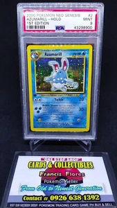 Pokemon Card - PSA 9: AZUMARILL #2 - HOLO 1ST EDITION (NEO GENESIS) YEAR 2000 - Picture 1 of 3