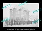 OLD 8x6 HISTORIC PHOTO OF DETROIT MICHIGAN THE TRUMBELL POLICE STATION c1900