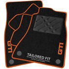 To Fit VW Golf MK5 EDITION 30 WITH AMP 2007-09 Tailored Black GTI Logo Car Mats