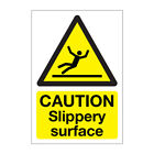 Caution Slippery Surface Health and Safety / Sticker / Plastic / Correx Sign