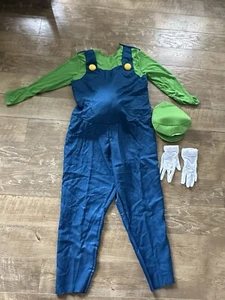 Luigi Adult Men's Halloween Costume Size XL - Picture 1 of 3