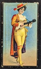 Vintage 1903 Girls in Costumes British American T440 Tobacco Card