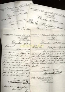 1897 DUNDEE & ARBROATH JOINT RAILWAY, 4 x LETTERHEADED LETTERS, MR. HAMILTON - Picture 1 of 1