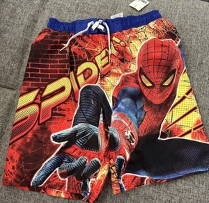 Spiderman Boys Swim Trunks Size 8 - Picture 1 of 2