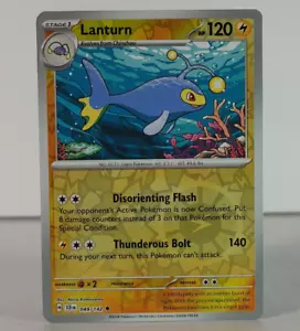 Lanturn - Corona Estelar - 049/142 - Individuales - Juego de cartas coleccionables Pokémon - Holograma inverso - U - Imagen 1 de 11