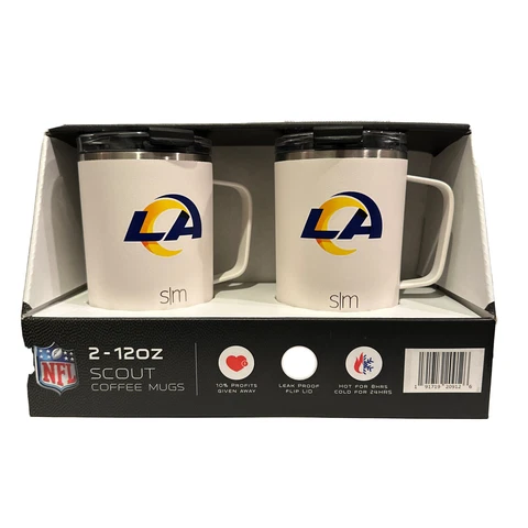 Simple Modern NFL 2 / 12 oz Scout Coffee Mugs Los Angeles Rams NFL Cover