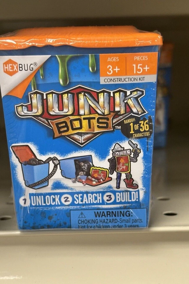 Vex Junkbots Trash Bin Assortment 1 Bot by HEXBUG Vex430-6841 Toys