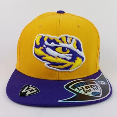 LSU Tigers Hat Fitted Baseball Football Basketball Cap Stitched Top Of The World - Image 1 of 4