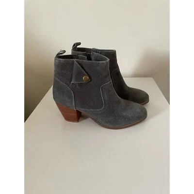 Diba Mujer Gris Gamuza Botines Botines Talla 6.5  Foto 1 de 4