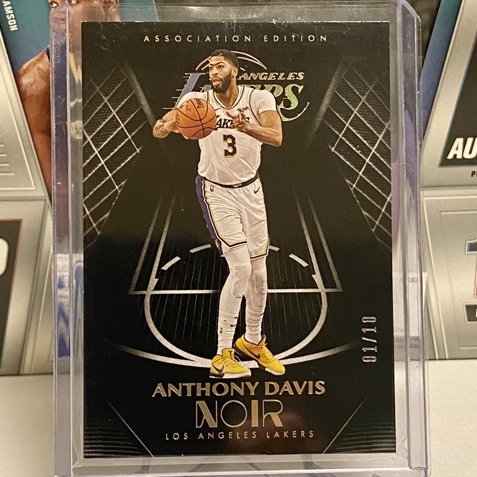 Anthony Davis 2019-20 Panini Noir Association Edition SP 1/10 Los Angeles Lakers - Image 1 of 2