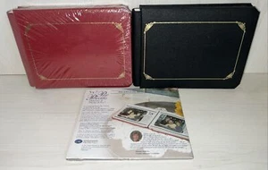 Creative Memories 5" x 7" Photo Albums Black & Red + 1 Pkg Page Protectors New - Picture 1 of 12
