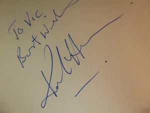 Brush Strokes EastEnders Get Some In Blake's 7 KARL HOWMAN hand signed page - Picture 1 of 1
