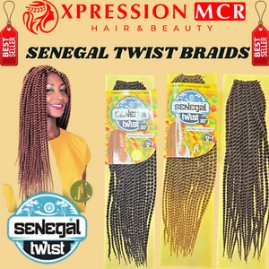 Jazzy Senegal Twist - gehäkelte Haarzöpfe 20" Zoll UK Verkäufer - Bild 1 von 4