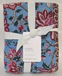 Pottery Barn Shannon Trapuntato Reversibile Euro 1-Sham 26" x 26" Multicolore Rosa - Foto 1 di 2