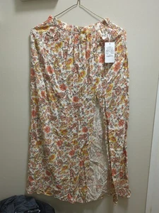 Patrons of Peace XS NUEVO Mujer Floral Barlovento Falda Abertura Lateral Boho Maxi - Imagen 1 de 5