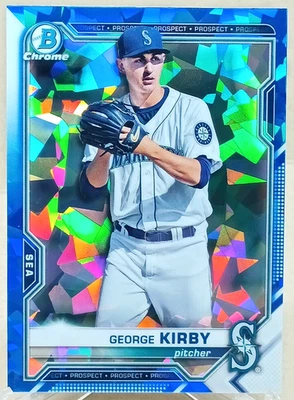 2021 Bowman Sapphire Edition - George Kirby #BCP-117 Seattle Mariners - Image 1 of 2