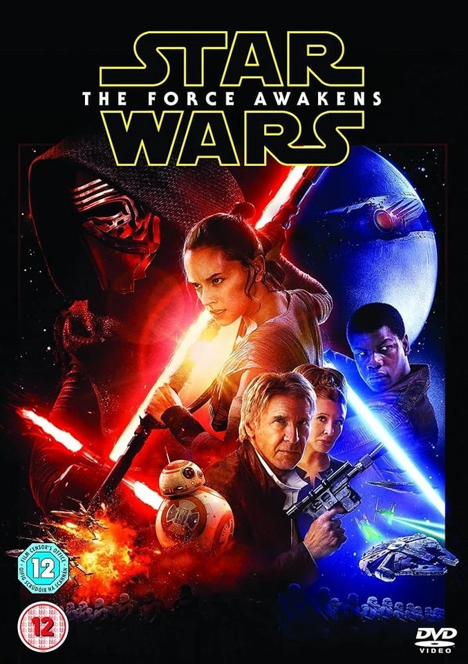 Star Wars: The Force Awakens DVD 2016 Release, PG 12 - USED - Image 1 of 1