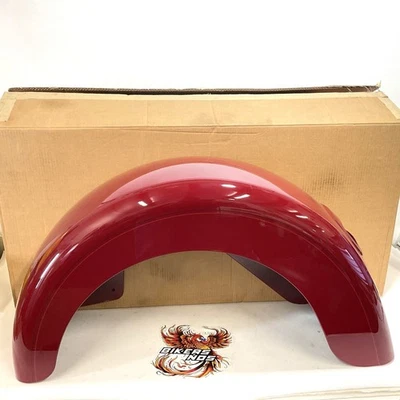 NOS Genuíno Harley 2009 Up Tri Glide Fender Traseiro Esquerdo Bilhar Vermelho 83000054ENY - Imagem 1 de 4
