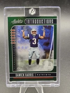 2019 Absolute Damien Harris Introductions Green Rookie RC /25 Patriots SP - Picture 1 of 2
