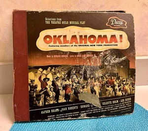 OKLAHOMA Shellac Records 10” 78 RPM Decca Includes Extra Albums 13 Record Lot - Picture 1 of 12