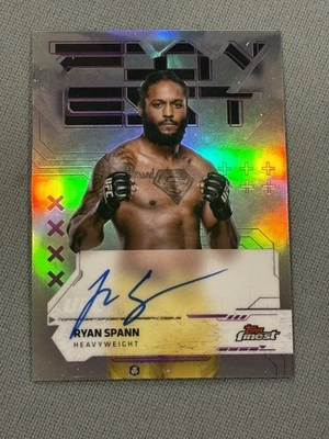 2025 Topps Finest UFC Ryan Spann Auto refractor  - Image 1 of 2