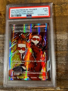 POKEMON 2017 Premium Trainer XY Coll Promo Full Art TEAM FLARE GRUNT #73a PSA 7 - Picture 1 of 2