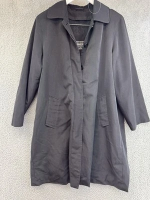 Trench con botones negro Regent Park para mujer talla M POE Foto 1 de 4