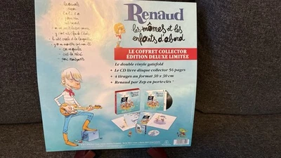 Renaud Les Mômes Et Les Enfants D'abord (Vinyl) 12" Album Box Set with CD - Bild 1 von 4