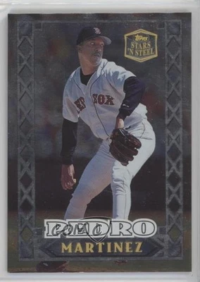 1999 Topps Stars 'n Steel Pedro Martinez #24 HOF - Image 1 of 2