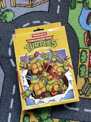 Teenage Mutant Ninja Turtles Card Game - Waddingtons -1990 Vintage-100% Complete - Image 1 of 4