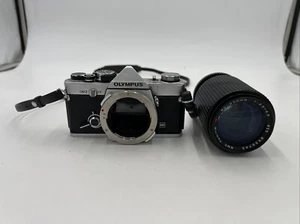 PARTS ONLY OLYMPUS OM-2 Silver SLR Film Camera W RMC Tokina Lens 80-200mm - Picture 1 of 10