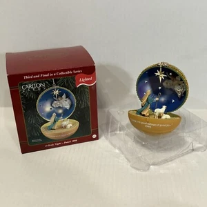 1998 Carlton Cards O Holy Night #3 Collectors Series Christmas Ornament Lighted - Picture 1 of 8