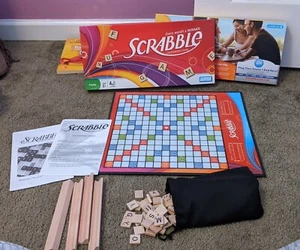 Scrabble Crossword Board Game 2008 Diamond Excellent Used Condition Complete - Picture 1 of 4