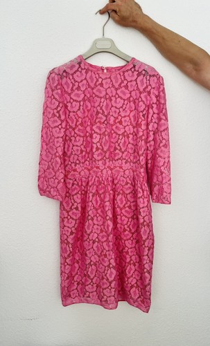 ? Abito MOSCHINO vintage blush rosa ?pizzo matrimonio Natale Capodanno