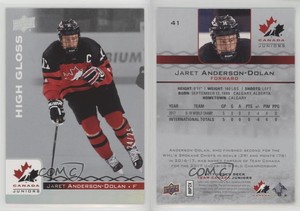 2017 Upper Deck Team Canada Juniors High Gloss /25 Jaret Anderson-Dolan #41
