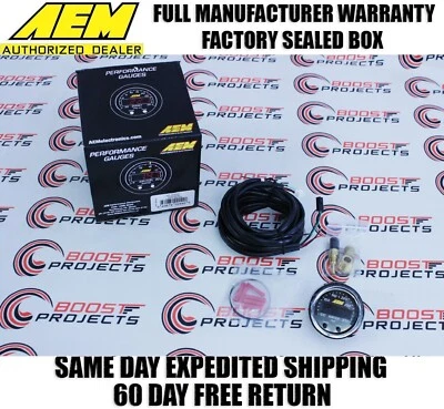 AEM X-SERIES WATER / TRANS / OIL TEMP GAUGE 100~300F / 40~150C 30-0302 - Image 1 of 4