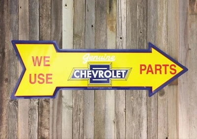 Chevrolet Chevy 27" Arrow Metal Tin Sign Large Vintage Style Garage Man Cave New - Image 1 of 2