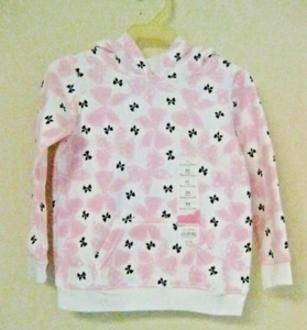 Sudadera con Capucha Estampado de Arcos Jumping Beans Niñas 24 Meses Nueva con Etiquetas Rosa Vellón NUEVA - Imagen 1 de 4