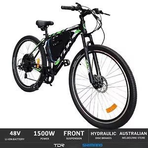 TDR Mountain Bike Electric Bicycle 29-inch 48V Ebike 1500W Motor, 20AH Battery - Picture 1 of 12