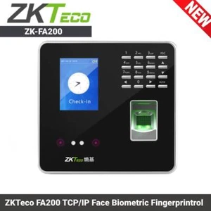 ZKTeco FA200 TCP/IP Cara Huella Dactilar Tiempo Asistencia con Pantalla a Color TFT de 2.8" - Imagen 1 de 9