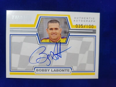 🌟 2006 Press Pass Traks Bobby Labonte AUTOGRAPH #/100 Sprint Cup - Image 1 of 4