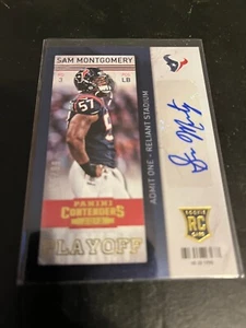 2013 Panini Contenders Playoff Sam Montgomery autograph RC 86/99 LSU Tigers - Picture 1 of 1