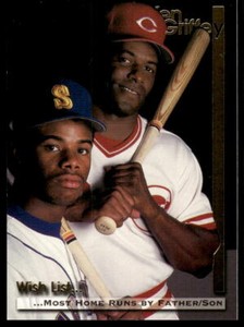 1995  Megacards Wish List  14 Ken Griffey Jr. / Griffey Sr.  Mariners